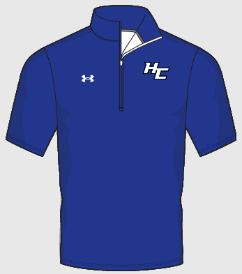 UA S/S Quarter Zip - Royal